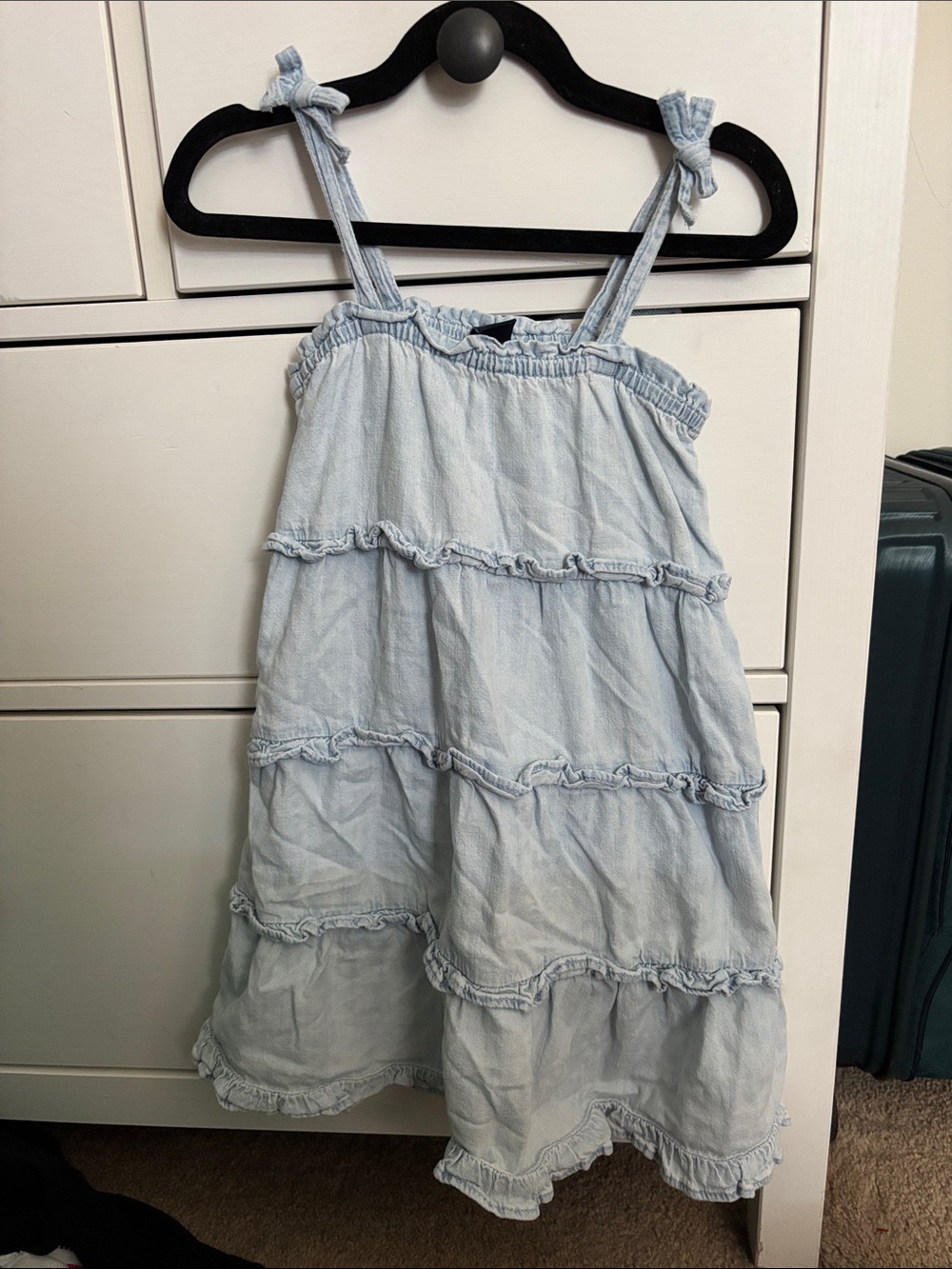 GAP Light Blue Tiered Ruffle Sundress for Girls